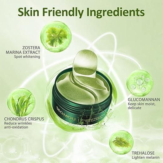 Seaweed Moisturizing Under Eye Patches – Hydrating & Dark Circle Care (100gm, Pack of 1)
