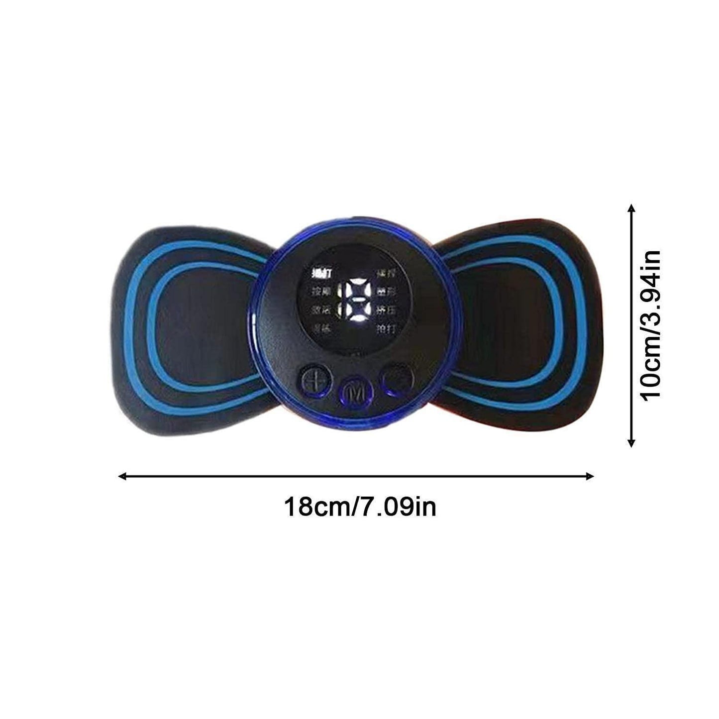 Rechargeable Mini Electric Massager with 8 Modes & 19 Intensity Levels – Pain Relief for Shoulder, Arms, Legs & Back (Unisex)