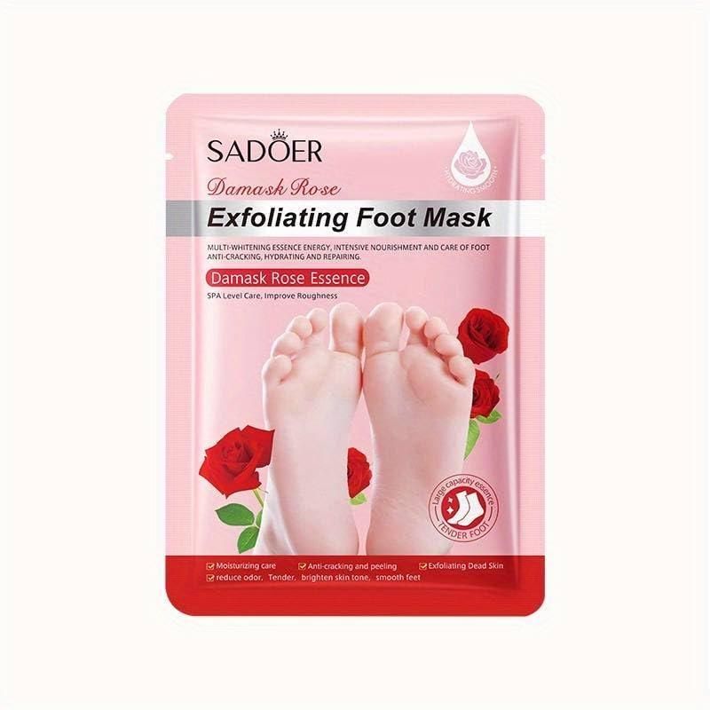 Exfoliating Foot Mask for Soft & Smooth Feet – Moisturizing Foot Peeling Mask for Pedicure & Dead Skin Removal (Pack of 1)