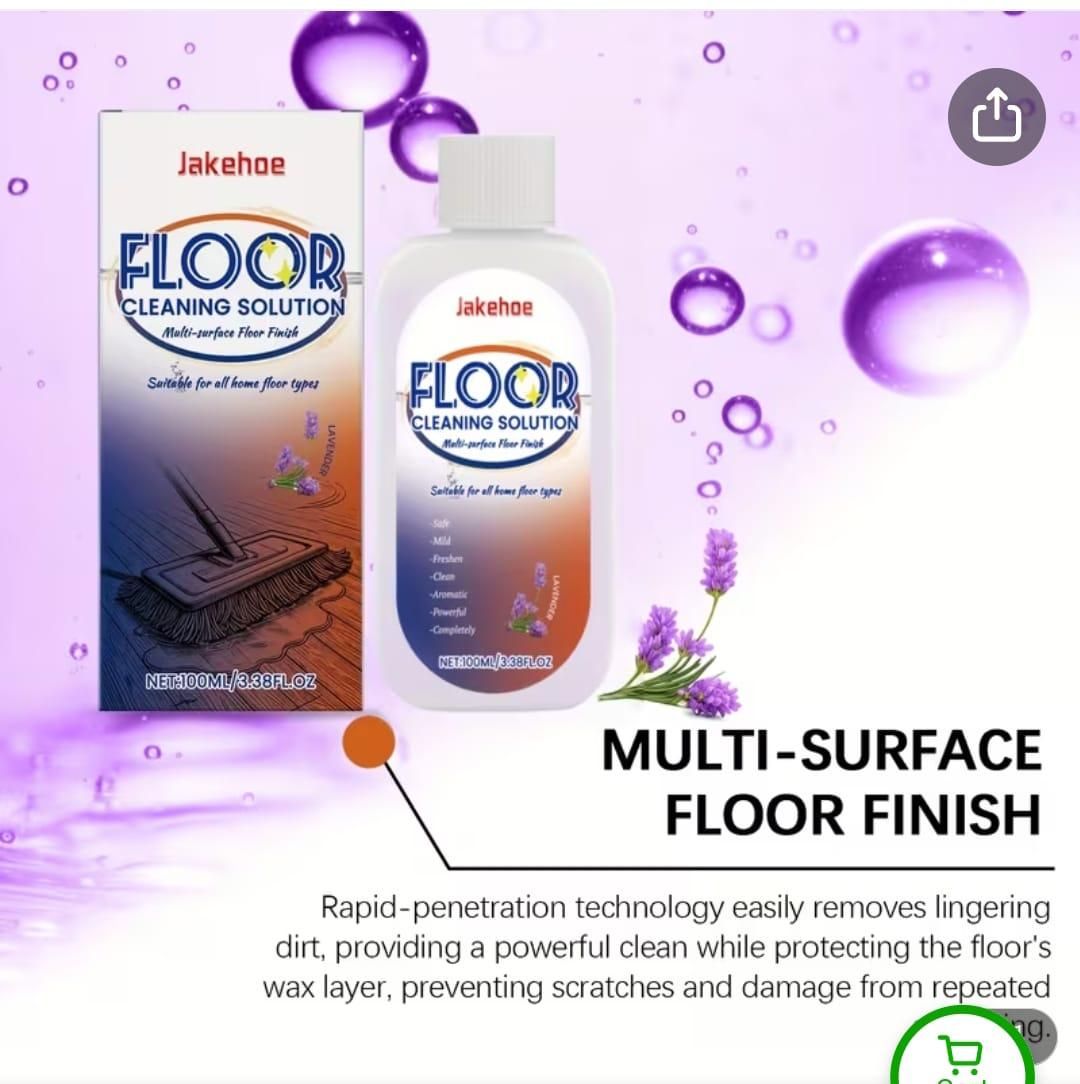 Floor Cleaning Solution 100 ml – Natural Charm Flower Scent, Safe & Refreshing (Pack of 2)