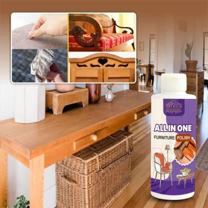 Polish Furniture Cleaner & Wood Shiner – Lemon Scented Floor & Cabinet Cleaner (100ML Each, Pack of 3)