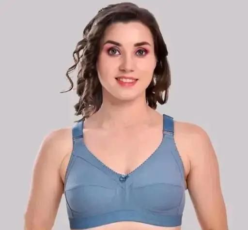 Women’s Full Coverage Non-Padded Bra – Comfortable Daily Wear Innerwear (Pack of 4, Assorted Colors)