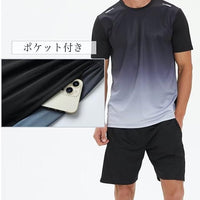 Men’s Slim Fit Jersey T-Shirt & Bottom Set – Polyester Activewear Combo (Black & Grey)