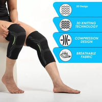 Knee Cap Compression Support for Gym, Running & Sports – Breathable Knee Brace (1 Pair)
