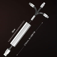 3 in 1 Extendable 3A Rapid Charging Cable