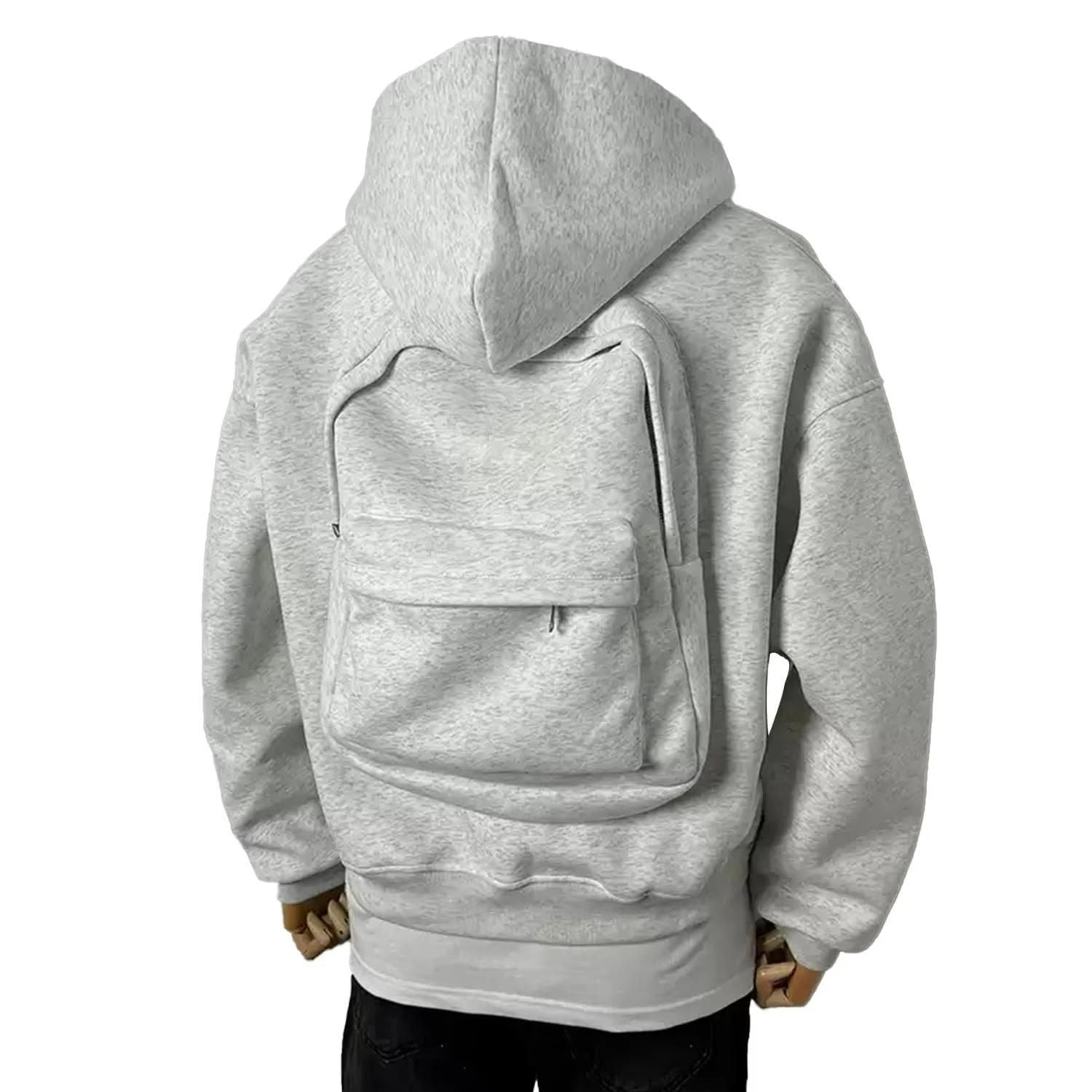 Men’s Solid Zip-Up Hoodie – Fleece Regular Fit Full Sleeve Hooded Sweatshirt (Grey)
