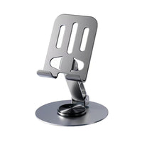 Aluminium 360° Rotatable Phone & Tablet Stand – Adjustable Desktop Holder (Pack of 1)