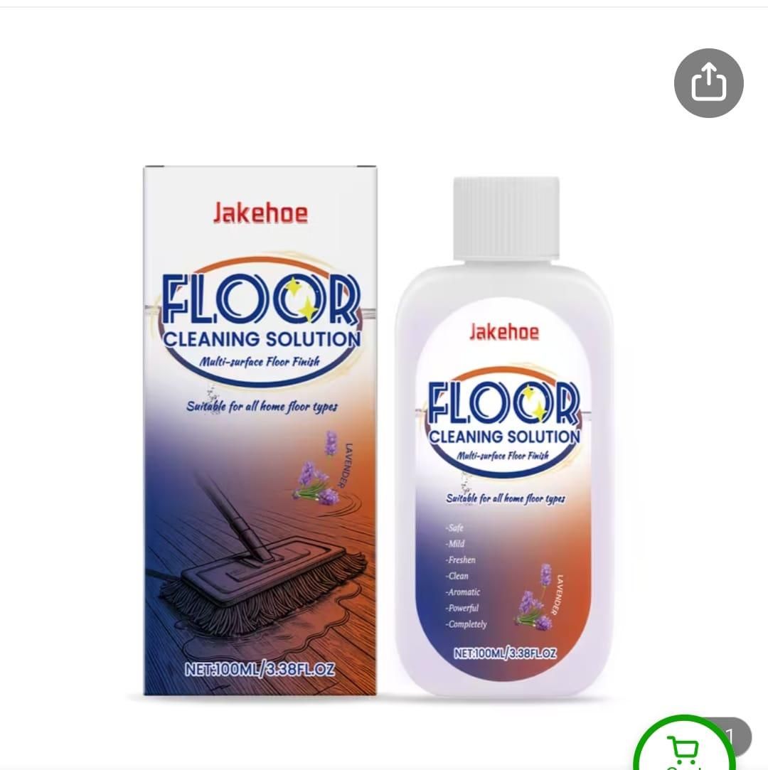 Floor Cleaning Solution 100 ml – Natural Charm Flower Scent, Safe & Refreshing (Pack of 2)