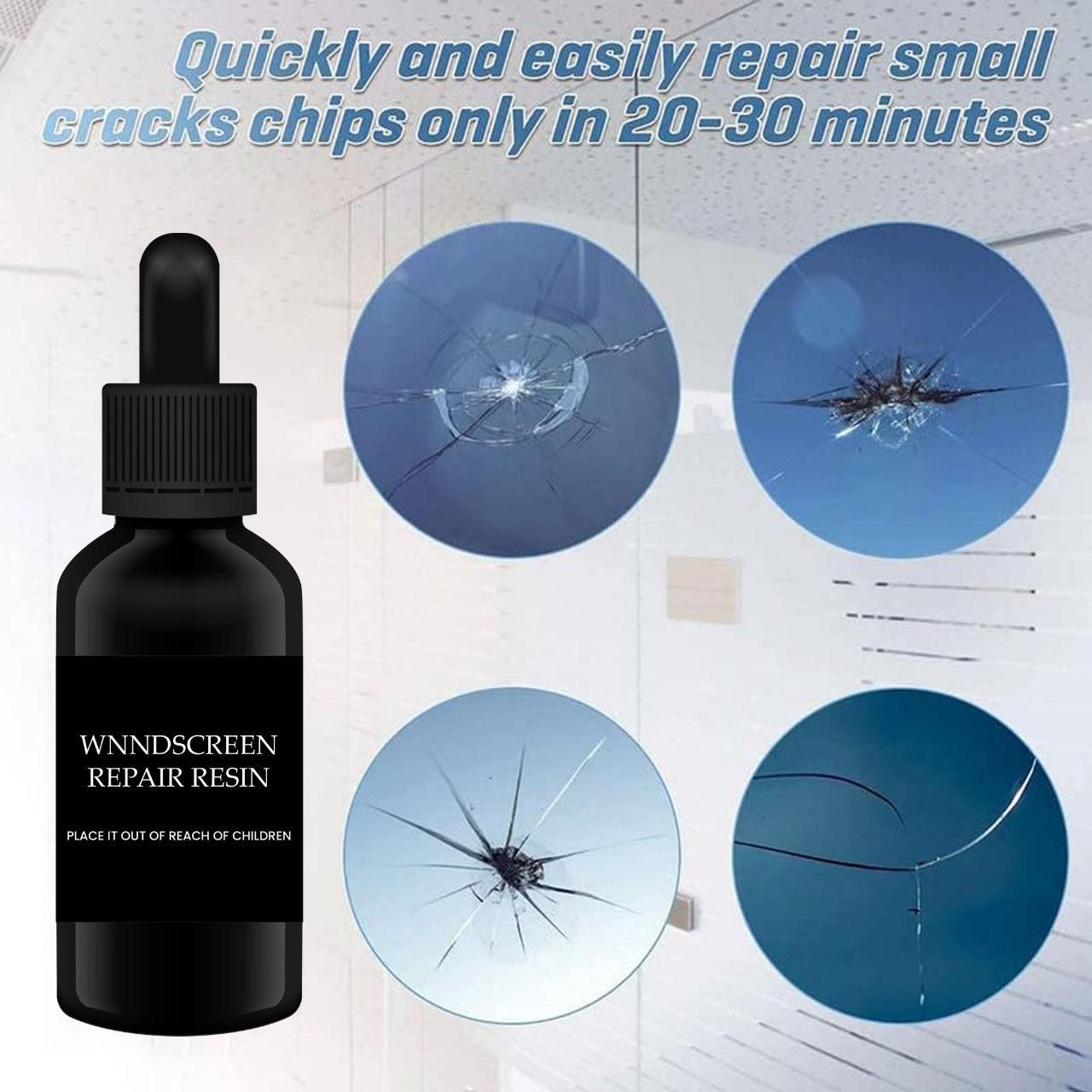 Windshield Repair Resin Kit – Car Glass Crack & Chip Repair Solution (Pack of 1)