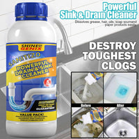 Sanitizo Powerful Drain & Sink Cleaner Powder – 250 gm (Pack of 4) for Tough Grease & Clogs