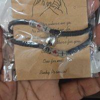 2pcs Couple Glow-in-the-Dark Bead Bracelets – Matching His & Hers Alloy Bracelets for Men & Women