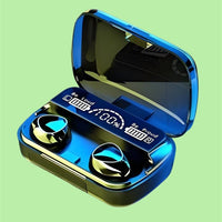 M10 TWS Wireless Bluetooth Earbuds – Touch Control Stereo Earphones with LED Digital Display (Black)