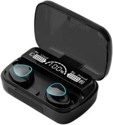 M10 TWS Wireless Bluetooth Earbuds – Touch Control Stereo Earphones with LED Digital Display (Black)