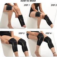 Knee Cap Compression Support for Gym, Running & Sports – Breathable Knee Brace (1 Pair)