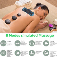 Rechargeable Mini Electric Massager with 8 Modes & 19 Intensity Levels – Pain Relief for Shoulder, Arms, Legs & Back (Unisex)