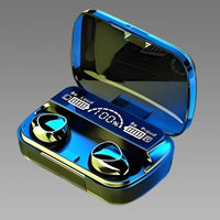 M10 TWS Wireless Bluetooth Earbuds – Touch Control Stereo Earphones with LED Digital Display (Black)