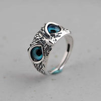 Attractive Silver Plated Owl Ring – Stylish Alloy Finger Ring for Men & Women (Pack of 1)