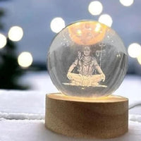 Shiv Crystal LED Lamp – Touch Control Modern Spiritual Night Light (Cordless, Pack of 1)