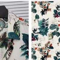 Men’s Casual Vacation Floral Co-ord Set – Slim Fit Printed Shirt & Shorts (2-Piece Set)