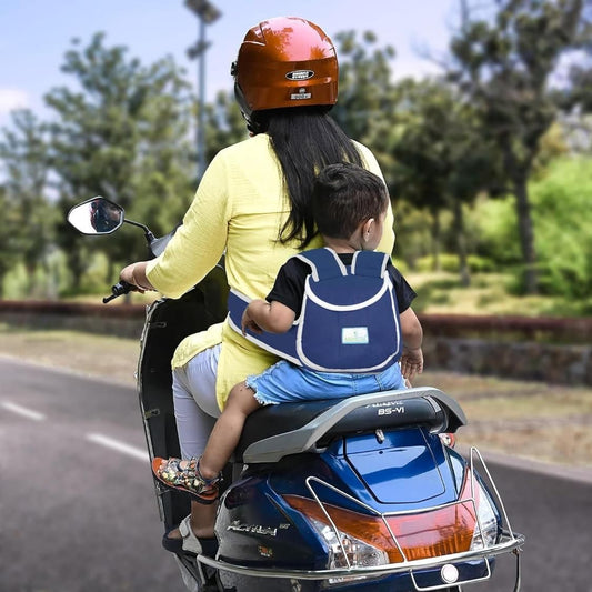Baby Safety Belt for 2 Wheeler – Adjustable Child Safety Harness for Scooter & Bike (Pack of 1)