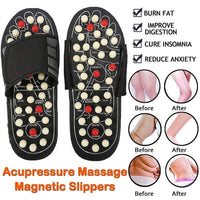Acupressure & Magnetic Therapy Paduka Slippers – Foot Massager for Full Body Blood Circulation (Men & Women)