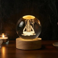 Shiv Crystal LED Lamp – Touch Control Modern Spiritual Night Light (Cordless, Pack of 1)