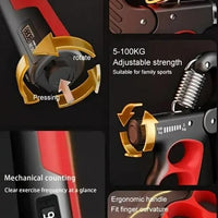 Hand Strengthener Adjustable Dynamometer – Finger & Grip Exerciser for Fitness, Therapy & Office Use