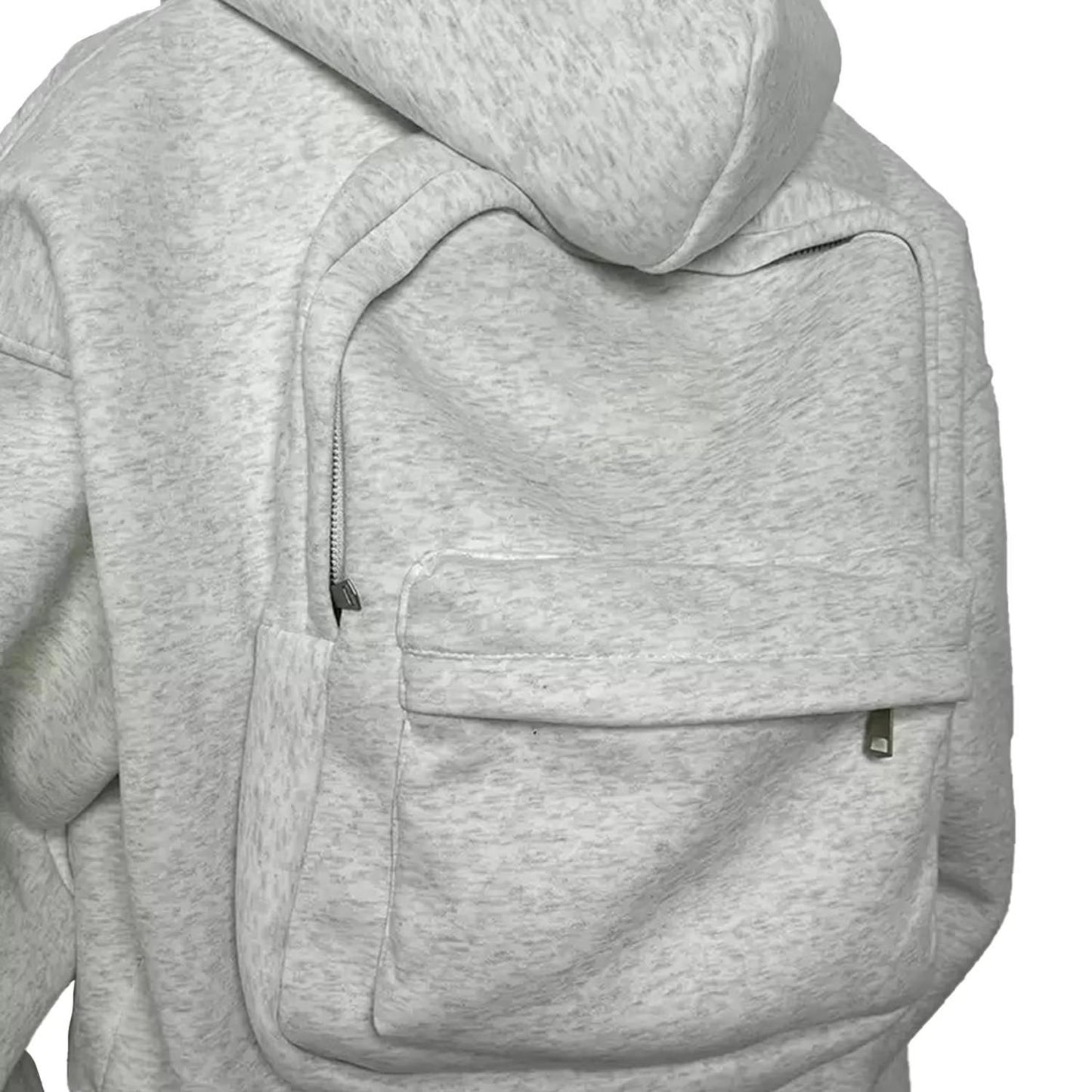 Men’s Solid Zip-Up Hoodie – Fleece Regular Fit Full Sleeve Hooded Sweatshirt (Grey)