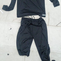 Men’s Solid Black Full Sleeve Track Suit – Polyester Blend Regular Fit Sportswear Set