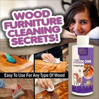 Polish Furniture Cleaner & Wood Shiner – Lemon Scented Floor & Cabinet Cleaner (100ML Each, Pack of 3)