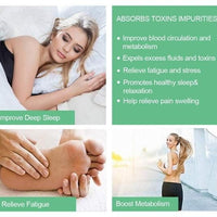 Aliver Natural Detox Foot Pads with Ginger & Bamboo Vinegar | Overnight Foot Detox Patches for Relaxation, Pain Relief & Wellness | Pack of 10