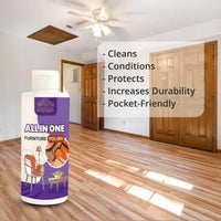 Polish Furniture Cleaner & Wood Shiner – Lemon Scented Floor & Cabinet Cleaner (100ML Each, Pack of 3)