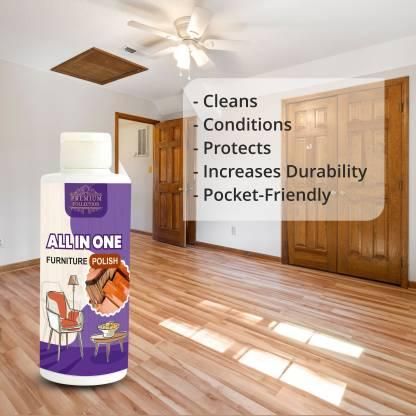Polish Furniture Cleaner & Wood Shiner – Lemon Scented Floor & Cabinet Cleaner (100ML Each, Pack of 3)