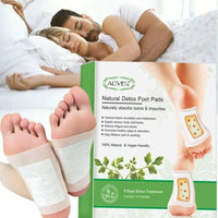 Aliver Natural Detox Foot Pads with Ginger & Bamboo Vinegar | Overnight Foot Detox Patches for Relaxation, Pain Relief & Wellness | Pack of 10