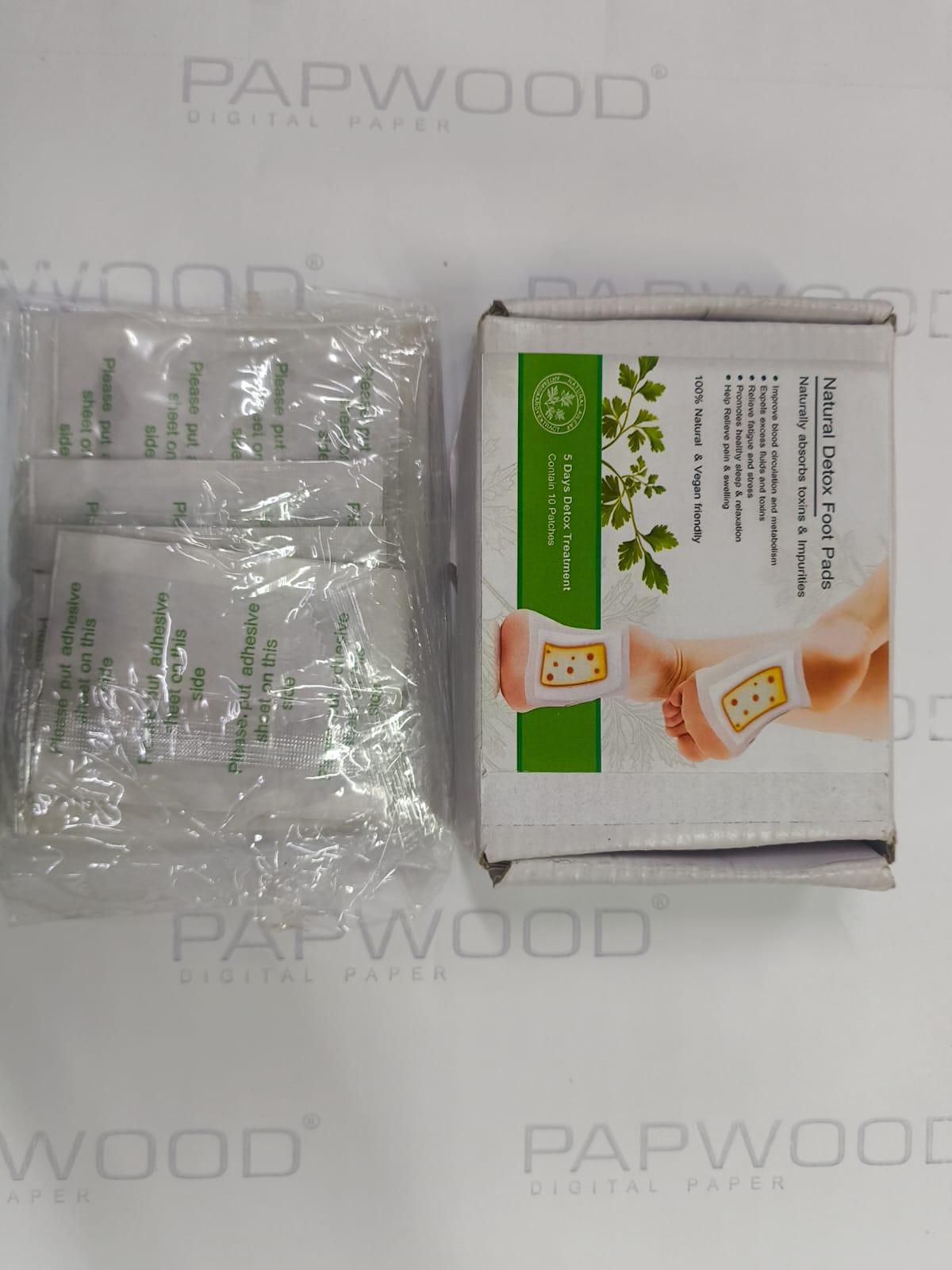 Aliver Natural Detox Foot Pads with Ginger & Bamboo Vinegar | Overnight Foot Detox Patches for Relaxation, Pain Relief & Wellness | Pack of 10