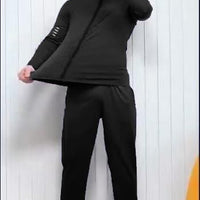 Unisex Solid Workout Track Suit – Zip-Up Full Sleeve Activewear Set (Charcoal Grey)