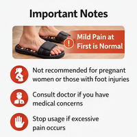 Acupressure & Magnetic Therapy Paduka Slippers – Foot Massager for Full Body Blood Circulation (Men & Women)