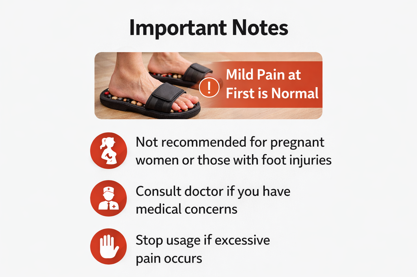 Acupressure & Magnetic Therapy Paduka Slippers – Foot Massager for Full Body Blood Circulation (Men & Women)