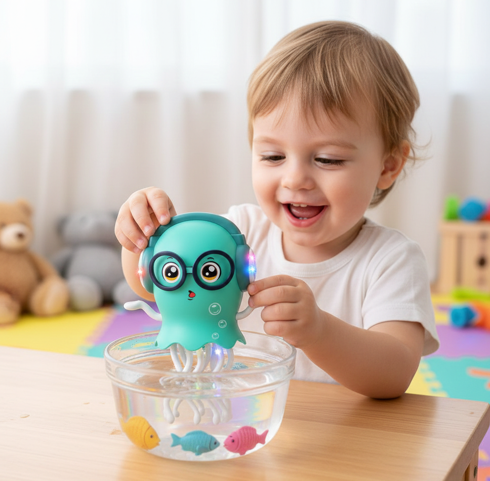 JellyFish Dance Toy – Colorful Moving Plastic Decorative Toy (Pack of 1, Assorted Colors)