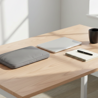 Sleek Nylon Fabric Laptop Bag Cover with inner Fur Cushion material