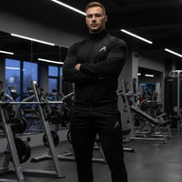 Men’s Solid Black Full Sleeve Track Suit – Polyester Blend Regular Fit Sportswear Set